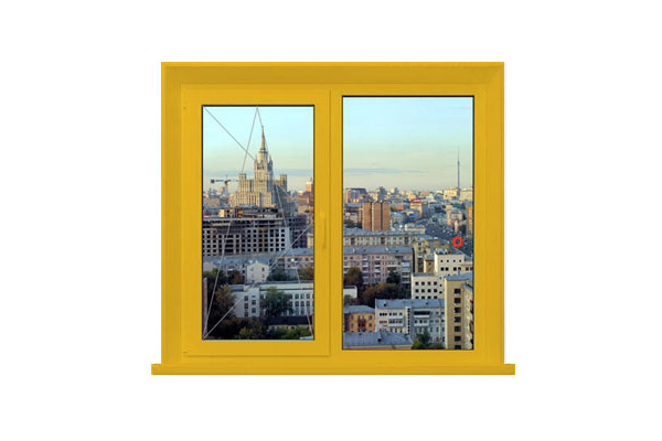 Желтое окно 900х1100